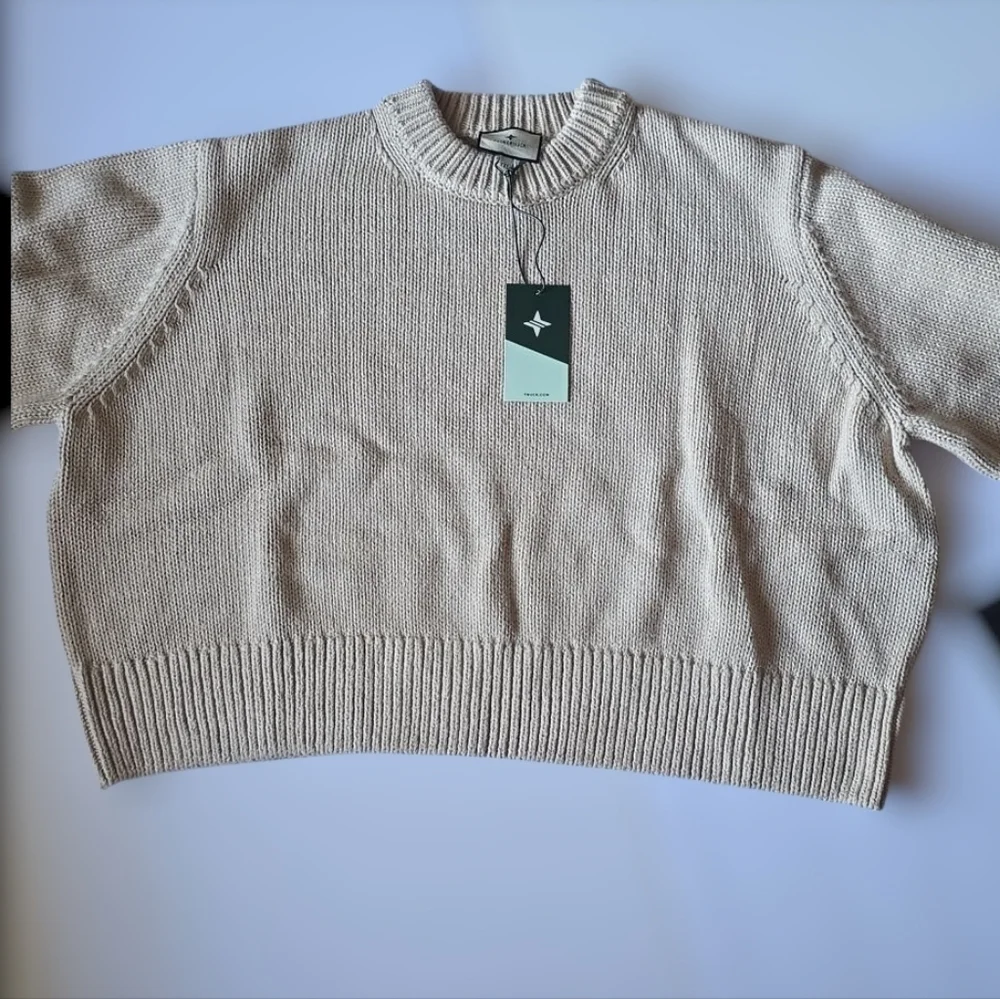Tuckernuck Sandalwood Aiden 100% Cotton Knit Sweater Fisherman Chunky Preppy XXL